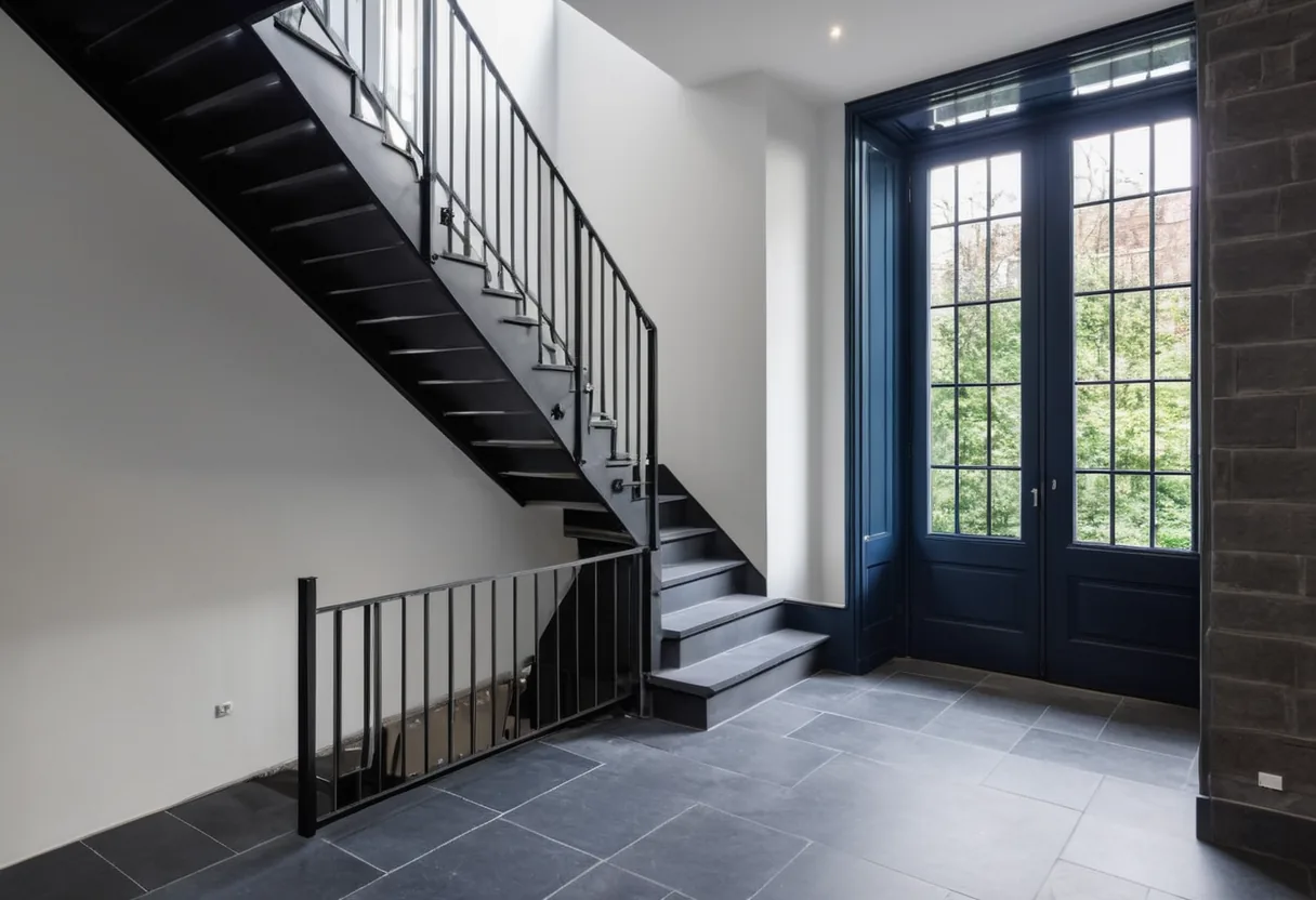 Escalier en marbre ou en granit